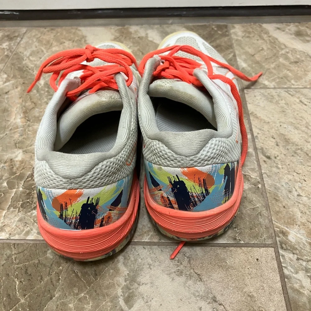 Asics Court Speed FF White Sunrise Tennis Shoes Size 7.5 Training Sneakers - Picture 6 of 8